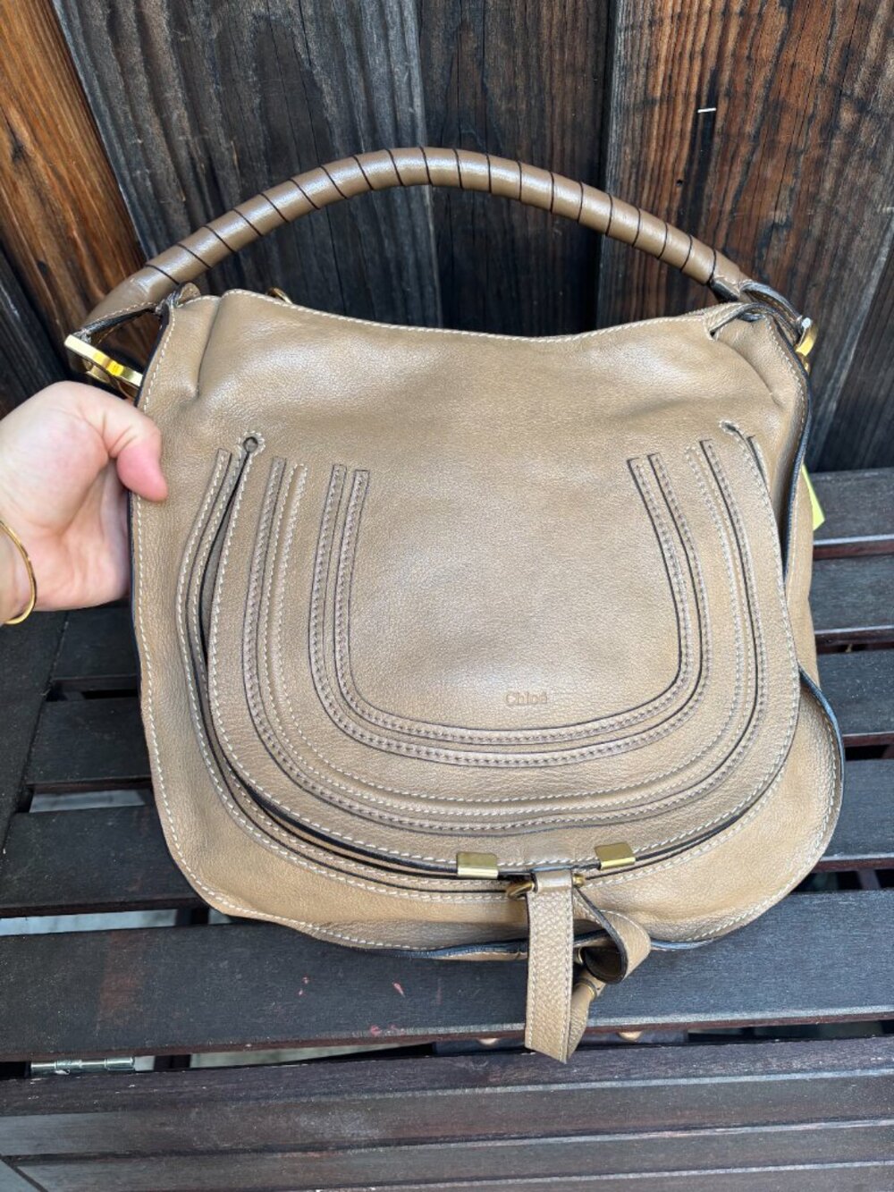 Chloe hand bag Chloe Marcie large hobo-Authentic